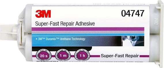 3M 04747-12PK Duramix Super Fast Adhesive - 50 ml (Pack of 6)