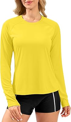 Womens UPF 50 Sun Shirts Long Sleeve UV Protection Rash Guard Lightweight Quick Dry Workout Hiking Tops for Women