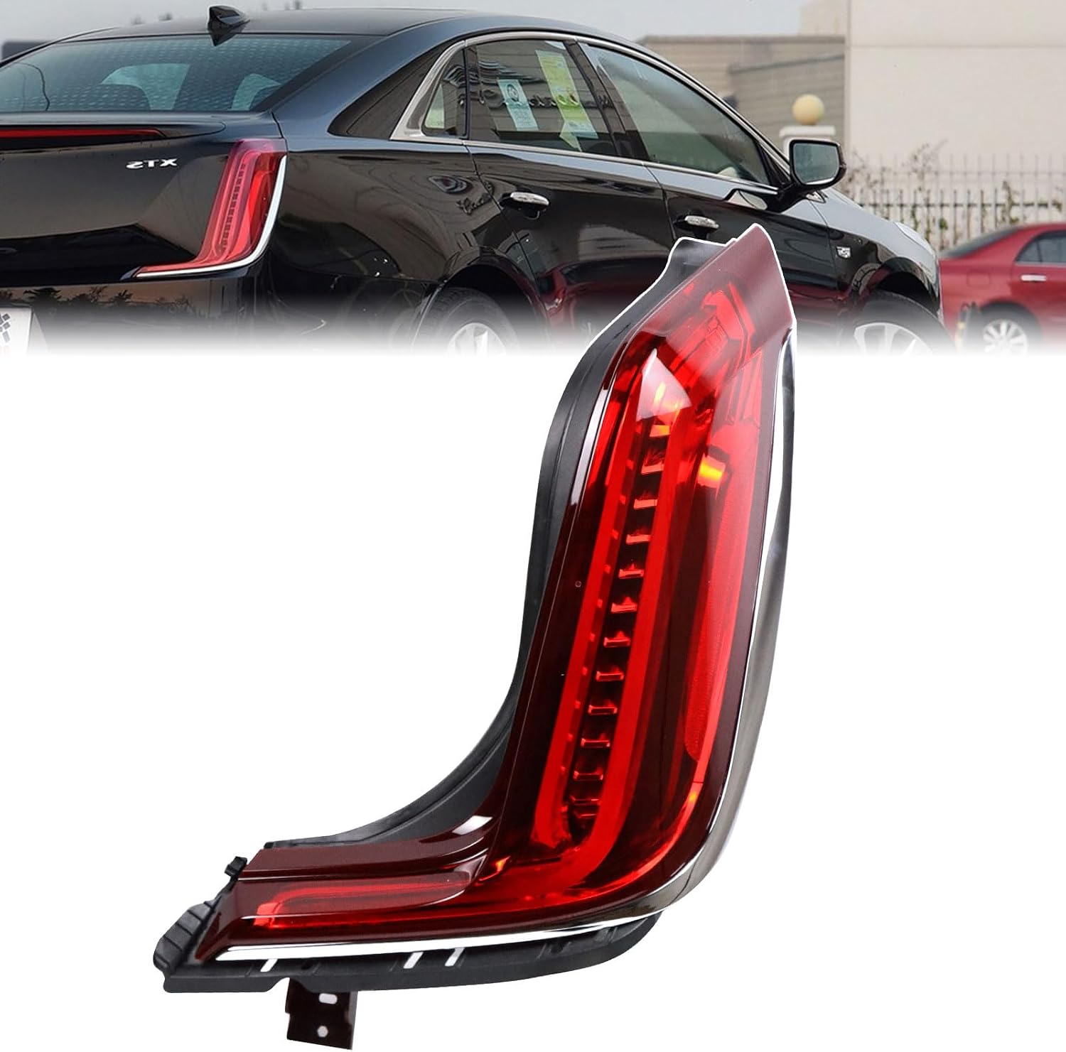 LED Tail Light Assembly Compatible with Cadillac XTS 2018 2019 Right Passenger Side Taillight Rear Lamp Replace 84607636