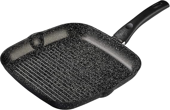 BALLARINI Vipiteno Grill Pan Steak Pan Non-Stick Coating Aluminium Rectangular Diameter 27 cm