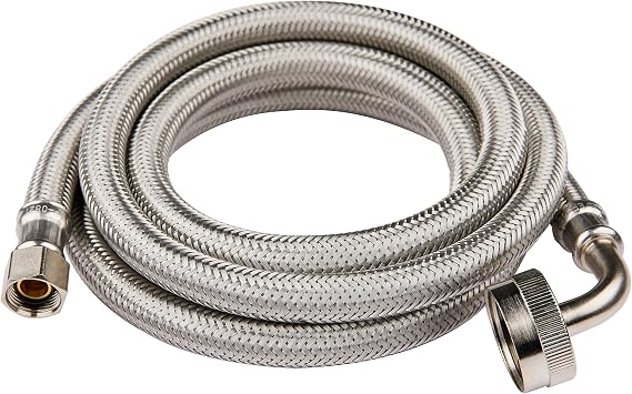 1 Piece EFIELD 4FT Dishwasher Hose with FGH Elbow(SS)