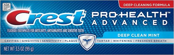 Crest Pro Health Advanced Fluoride Toothpaste, Deep Clean Mint, 3.5 Oz