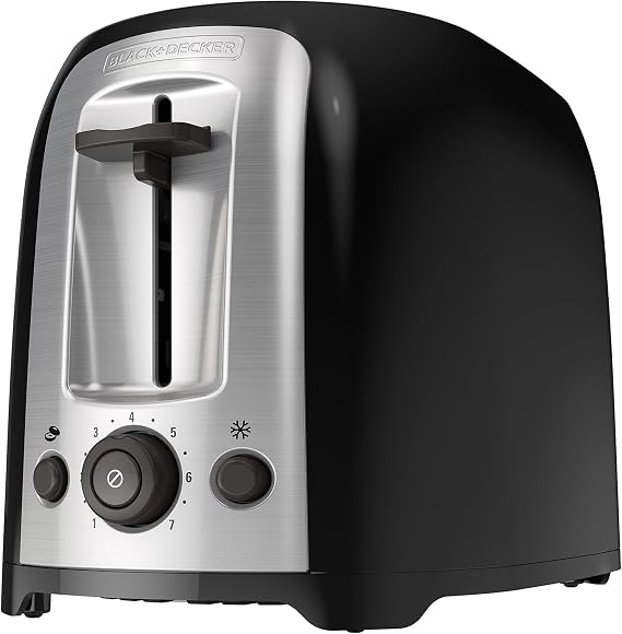 BLACK+DECKER 2-Slice Toaster with Extra-Wide Slots