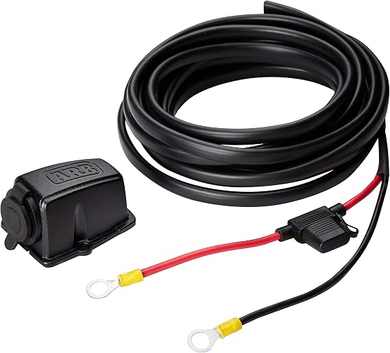 ARB 10900027 Fridge Freezer Wiring Kit and Threaded Socket Mount for quick installation onto your battery, compatible with all ARB Fridge Freezers.