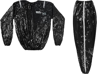 Planet Fitness Full Body Sauna Sweat Suit for Weight Loss & Exercise with Antimicrobial Microban Technology for Men and Women