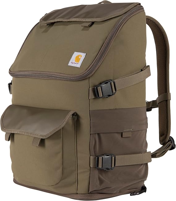 Carhartt 35l Nylon Workday Backpack, Durable Water-Resistant Pack with 15" Laptop Sleeve, Tarmac, One Size, 35l Nylon Workday Backpack, Durable Water-resistant Pack With 15" Laptop Sleeve
