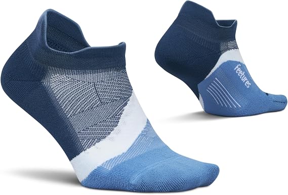Feetures Elite Light Cushion No Show Tab Sock Wave