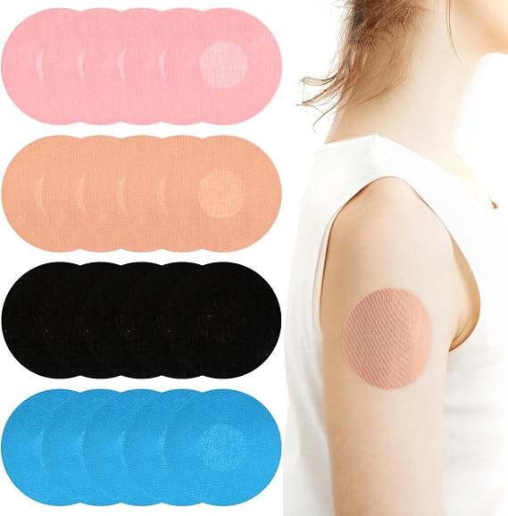 Prasacco 20 Pcs Waterproof Covers for Libre 3 Sensor, Adhesive Patches for Libre 3 Sensor, Long Fixation Skin-Friendly Breathable Covers for Bathing Swimming