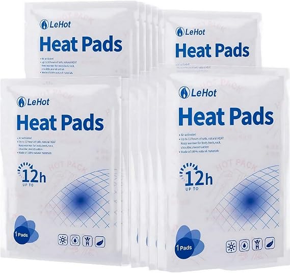 30 Pack Hot Body Warmers for Cold Weather - Up to 12 Hours Safe Warm Cushion Body Warmer Bulk Pack for Camping, Durable, Safe, Natural, Odorless, Air Activated