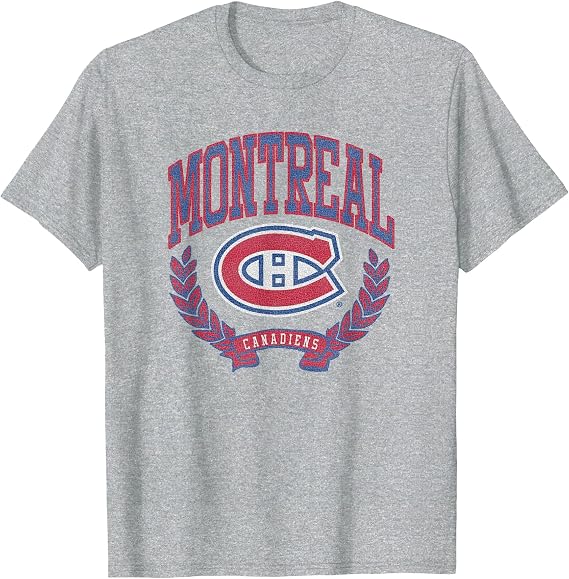 Montreal Canadiens Vintage Victory Gray Officially Licensed T-Shirt