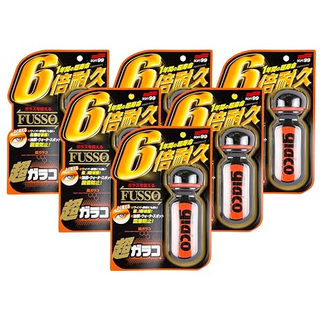 SOFT99 6 x Ultra Glaco windscreen seal, water-repellent, rain deflector, 70 ml