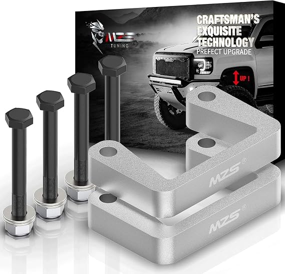 MZS 2.5" Leveling Kit for Silverado Sierra Tahoe Yukon Suburban 2007-2026 | 2.5" Front Level Kit Fit 2007-2013 Avalanche 1500 2WD 4WD, Aluminum Lift Kit Raise the Truck 2.5in, Maintain the Factory Ride