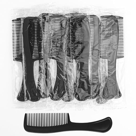 Combs in Bulk Individually Wrapped, 50 Pack Disposable Hair Combs Wide Tooth for Hotel, Salon, Home Care and Travel