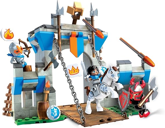 Mega Construx World - Dragon Castle Clash 238 Piece Toy Playset with 3 Figures - Mega Bloks - FNY18