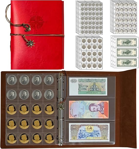 Coin Collection Book Holder for Collectors, Coin Album and Binder