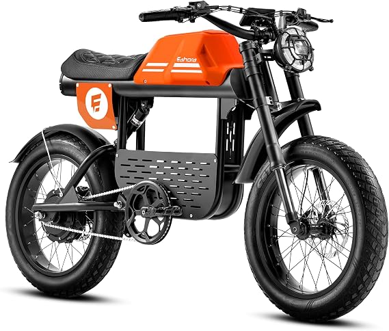 FT01 1700W Electric Dirt Bike 36MPH with 90Miles 30Ah Long Range Electric Bike for Adults, 135MM Front Fork Full Suspension & Dual Disc Hydraulic Brakes Commuting Mountain, 20" Fat Tire Off-Road Ebike