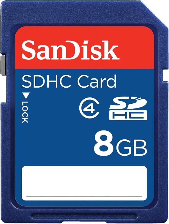 SanDisk 8GB SDHC Memory Card (RETAIL PACKAGE)