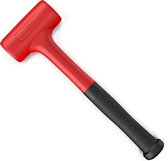 Olsa Tools Dead Blow Hammer - 3 lb - Non-Marring Polyurethane Head - Rebound Resistant - Impact Absorbing Soft Face Mallet - Professional Grade Automotive Tool - Part: 1274