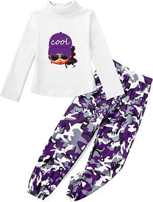 Girls 2 Piece Outfit Sweatsuits Tie Dye Clothes Set Long Sleeve Sweatshirts Sweatpants Athletic Tracksuit 4-13Y