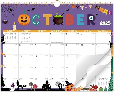 2026 Wall Calendar, Wall Calendar 2026, January 2026 - December 2026, 14.6 x 11.5, 12 Months Calendar with Julian Dates, Twin-Wire Binding  Hanging Hook Thick Paper