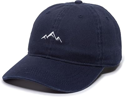Outdoor Cap -Adult Mountain Dad Hat-Unstructured Soft Cotton