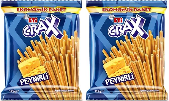 Eti Crax Peynirli Çubuk Kraker 175 g 2li paket