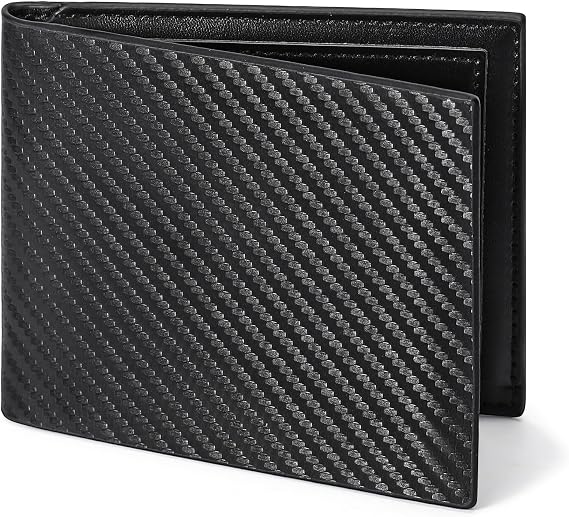 Wallet for Men Leather RFID Blocking Bifold Stylish Wallet Minimalist Front Pocket Large Capacity