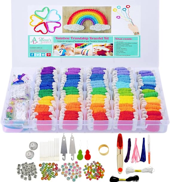Friendship Bracelet Kit (Rainbow)