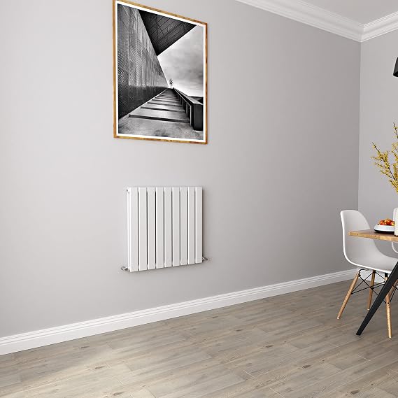White Radiators Horizontal Small Rad Double Flat Panel Central Heating Radiators 600 * 612mm