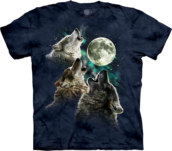 The Mountain Three Wolf Moon Short Sleeve Tee