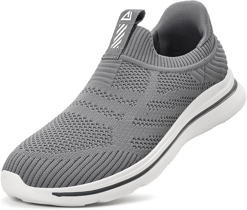 ODCKOI Herren Slip On Sneaker ohne Schnürsenkel Mesh Leichte Sportschuhe Atmungsaktive bequeme Turnschuhe Hands-Free Freizeitschuhe für Alltag Büro Fitness und Reisen