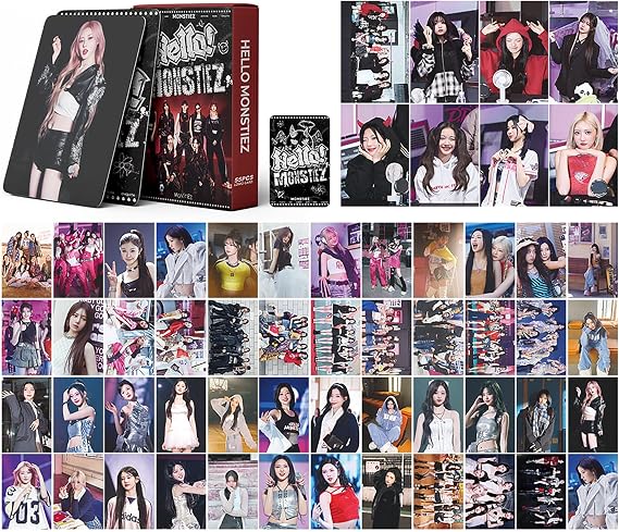 MXP 55pcs Little Monsters Cards BABYMONSTER Photocards Lomo Cards For Collecting