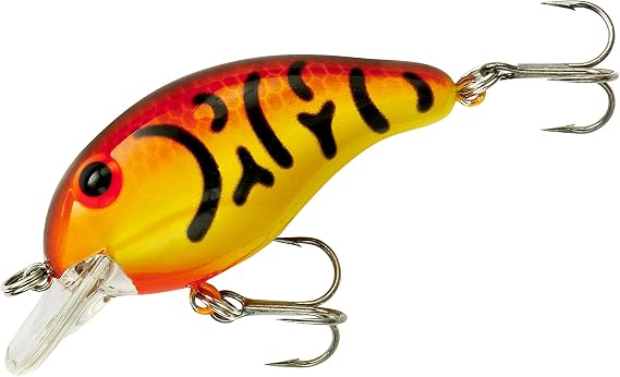 BANDIT LURES Series 100 Crankbait Bass Fishing Lures, Fishing Accessories, Dives to 5-feet Deep, 2", 1/4 oz, Spring Craw Yellow, (BDT126)