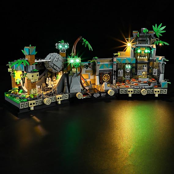 LED Light Set Compatible with LEGO 77015 Temple of the Golden Idol Indiana Jones Building Blocks Model - Model Set NOT Included