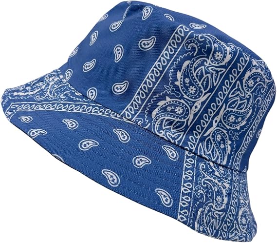 RockParty Unisex Reversible Cotton Bucket Hat – Festival, Summer Beach & Outdoor Sun Hat for Men & Women