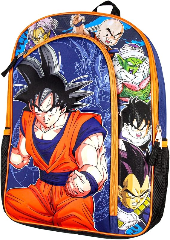 Bioworld Dragon Ball Z Anime Manga 3D Goku Character Panel Character Molded Eva School Kids Backpack