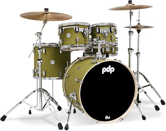 PDP Concept Maple 5-Piece Shell Pack - Satin Olive