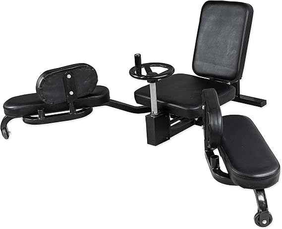 Valor Fitness Leg Stretcher Machine, Split Machine for Flexibility Training, 180 Degree Adductor Stretching Machine with Wheel Crank, Hip Opener for Hamstrings, Groin, Dance, MMA & Gymnastics