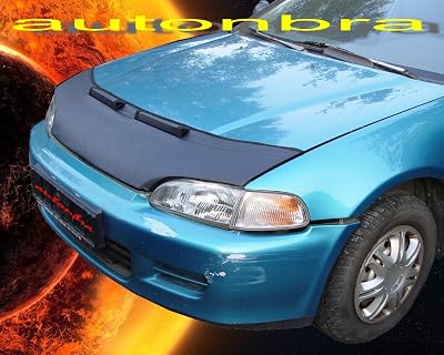 Hood Bra Front End Nose Mask Compatible with Honda Civic 1991-1995 Bonnet Bra STONEGUARD Protector Tuning