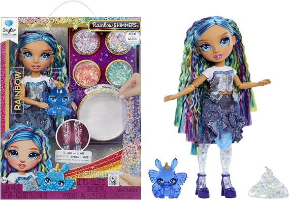 MGAE Rainbow High Skyler - Parıltılar ve Slime Serisi Bebeği