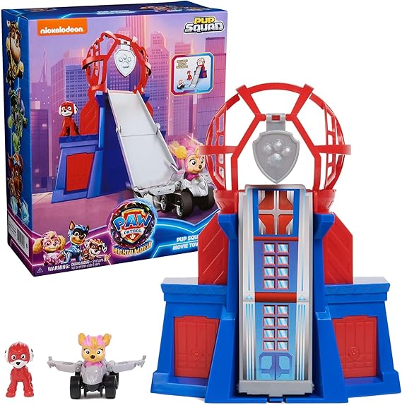 SPINMASTER Spin Master Paw Patrol The Movie 2 Rescue Tower Set + Pup Squad Accessories