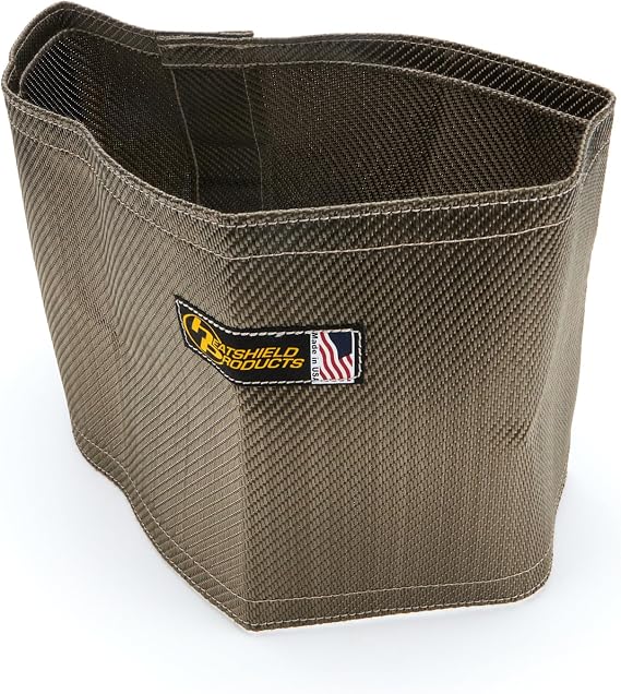 Heatshield Products 502013 Battery Insulation Kit, Lava Heatshield, 1200 Degrees, Hook and Loop Closure, Group 27F Batteries, Woven Fiberglass, Carbon