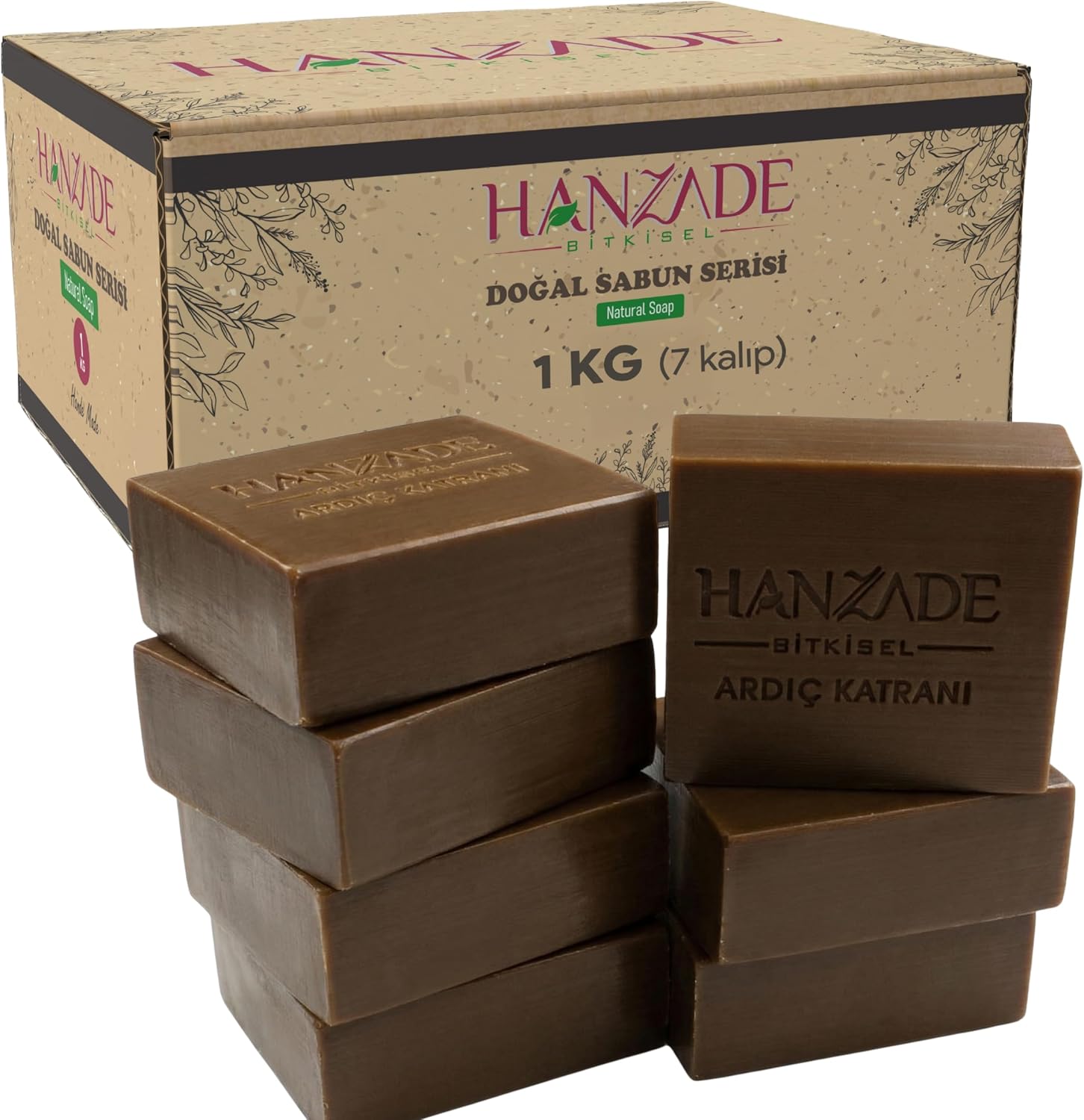 Hanzade Bitkisel Doğal El Yapımı Hatay Ardıç Katranı Sabunu 1 Kg
