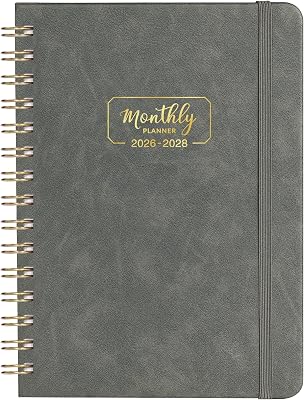 Monthly Planner 2026-2028 - 3 Year Monthly Planner from Jan. 2025 to Dec. 2028, 6.4 x 8.5, Calendar 2026-2028 with Tabs, Thick Paper