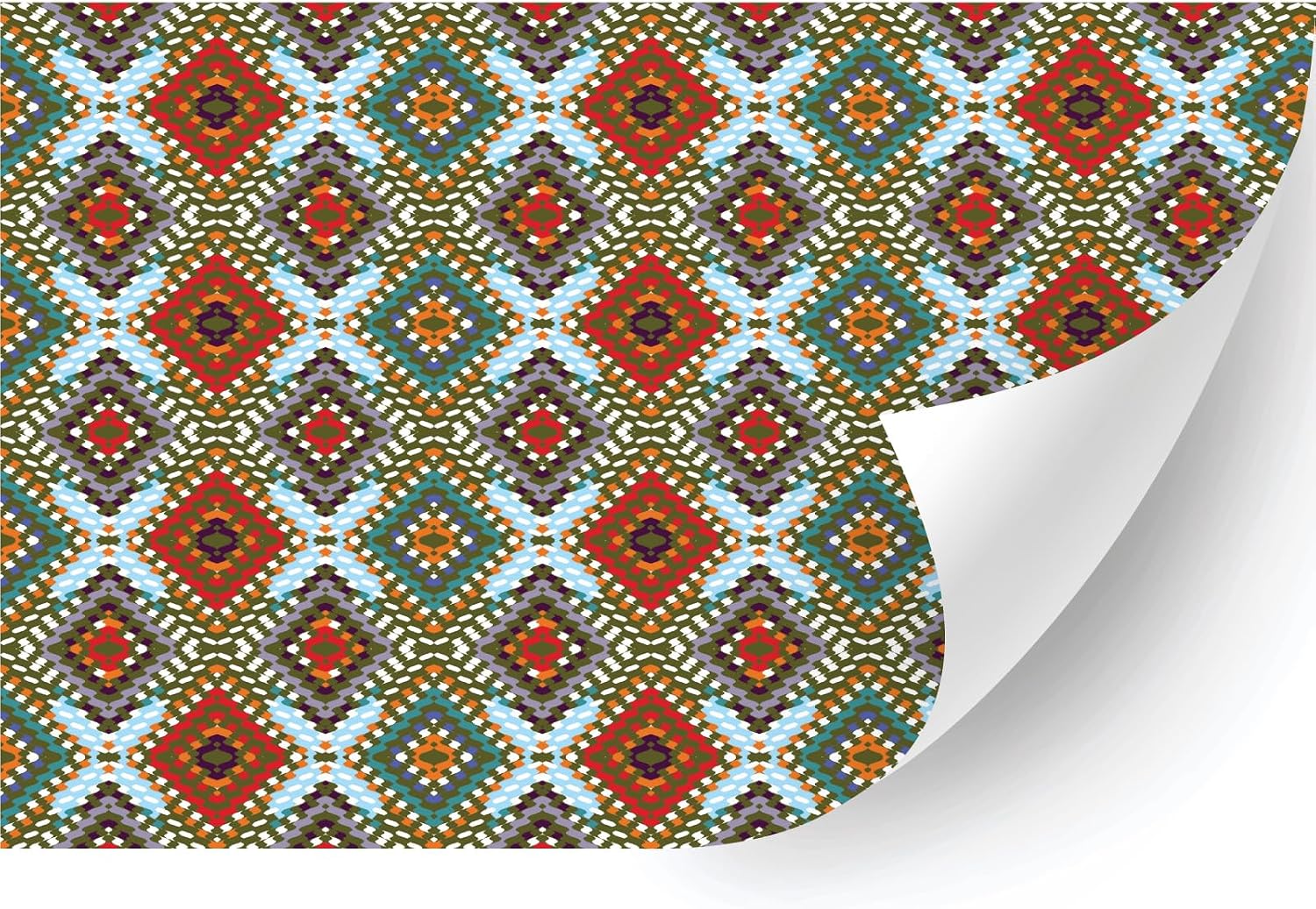 HTV4U Abstract Oil Painting Patterned Heat Transfer Vinyl African Diamond, 18.5 x 3 Yards - Iron on Vinyl, Heat Press Transfer Paper, Graphic Design
