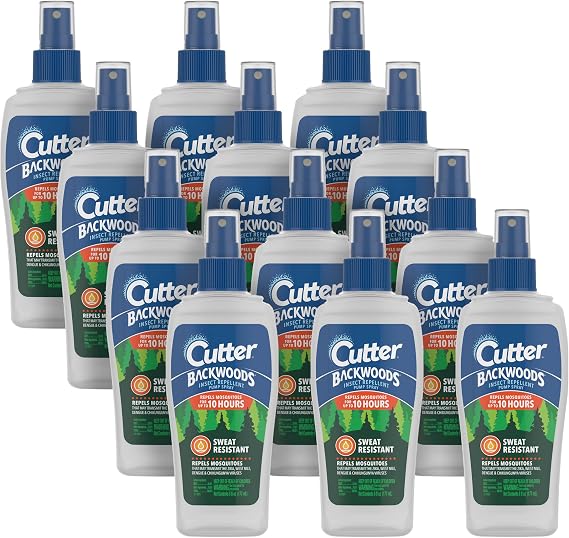 Cutter Insect Repellent Pump Spray, Backwoods, 12 Pack