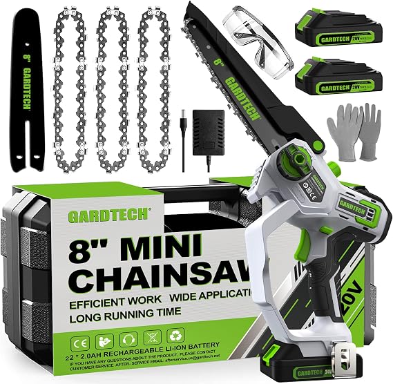 Gardtech 8inch cordless mini chainsaw(2 battery), SG664576