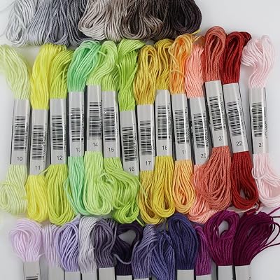 KCS 35 skeins Cross Stitch Floss Embroidery Threads