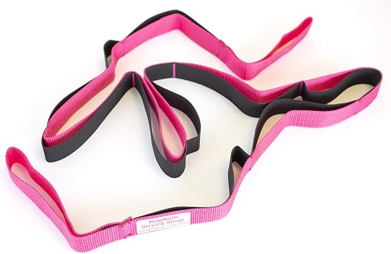 RangeMaster Stretch Strap with Exercise Guide Versatile Multi-Loop Strap Perfect for Yoga, Pilates, and Physical Therapy Portable Helps Improve Flexibility