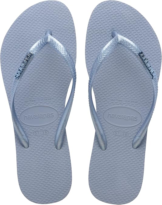 Havaianas Women's Slim Logo Metallic Flip Flops